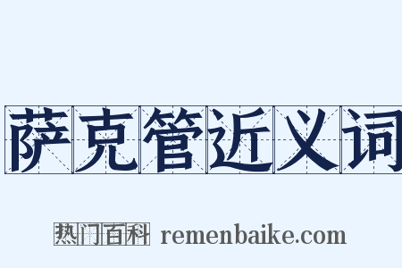 萨克管近义词是什么意思的图片